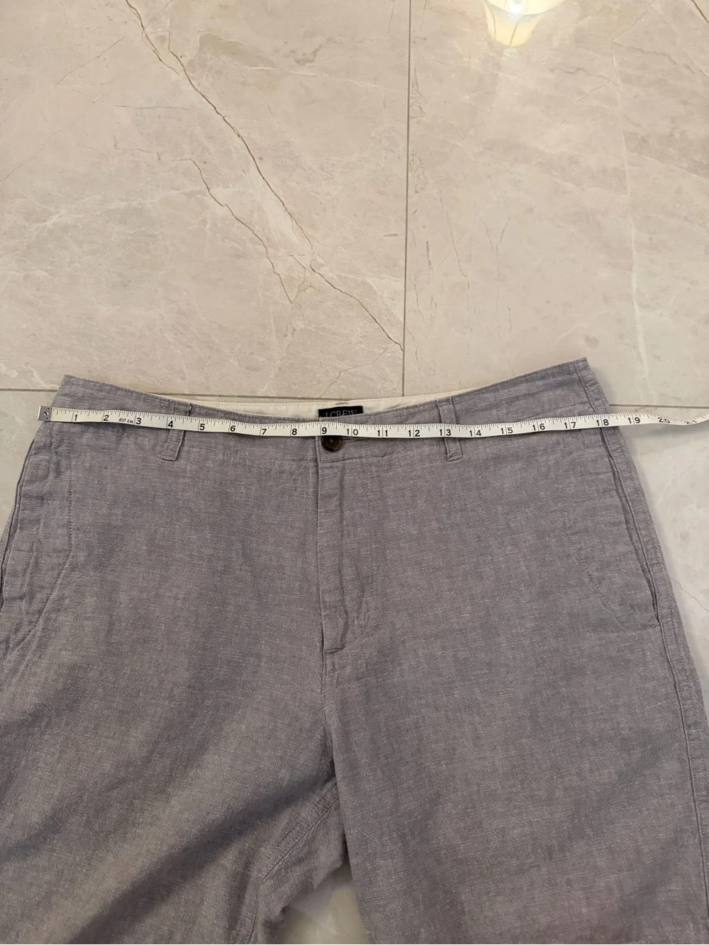 J. Crew Men's Light Gray Flat-Front Shorts
